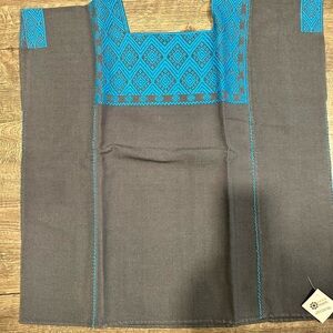 Gray and Blue Patterned Tunic